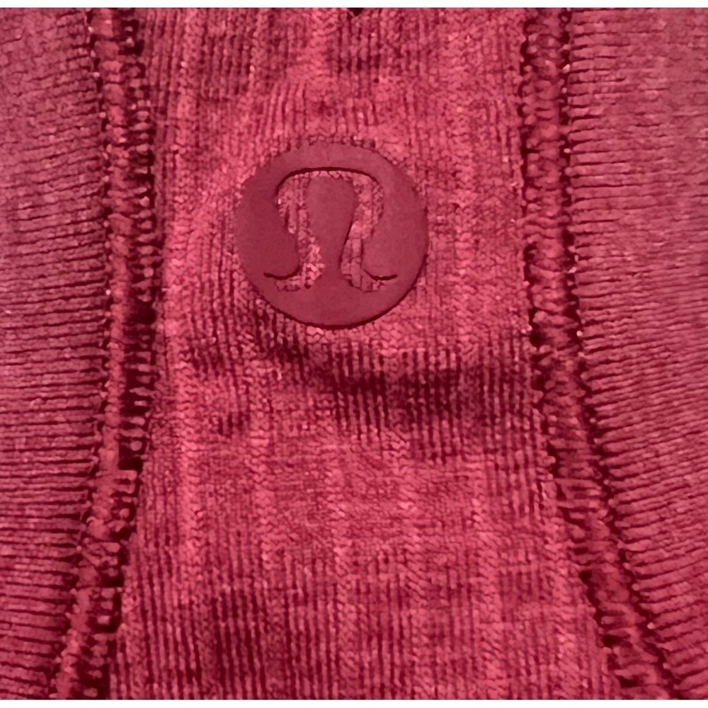 Lululemon Women's Ebb to Street Tank Berry Red Ribbed Racerback Size 6 - Picture 4 of 6